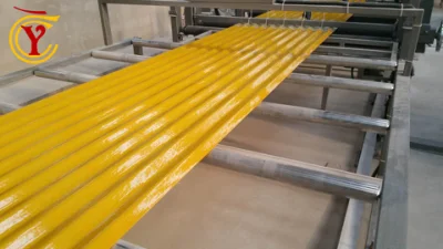 Máquina para fabricar láminas de gelcoat de fibra de vidrio para techos de FRP